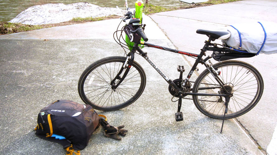 7年前の震災の時、自転車で秋田へ向かいました