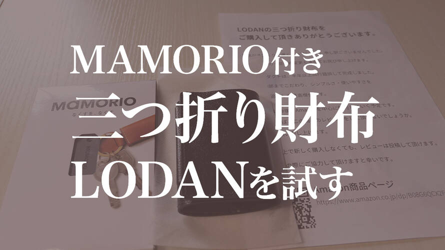 大学生が考えた小さい三つ折り財布「LODAN」が届きました
